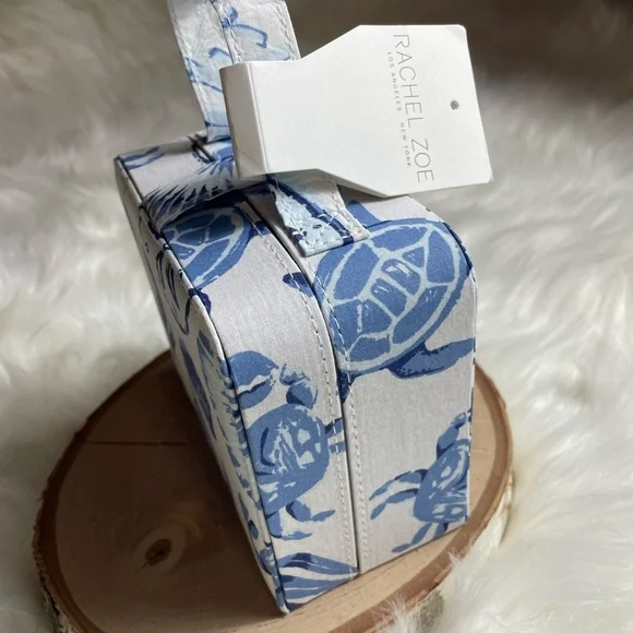 Rachel Zoe Travel Jewelry Cosmetic Coastal Theme Case - Picture 3 of 8